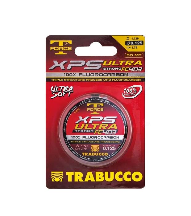 Trabucco fluorocarbon T-Force XPS Ultra Strong FC403 0,185mm/3,45kg/50m