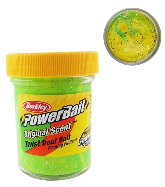 Berkley těsto na pstruhy PowerBait Original Scent Trout Bait Lime Twist 50g