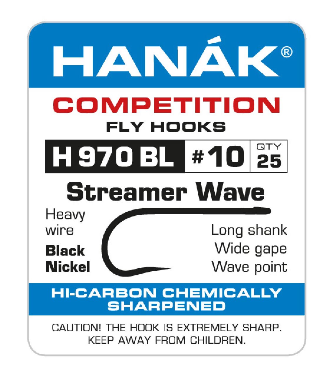 HANÁK háčky muškařské H 970 BL