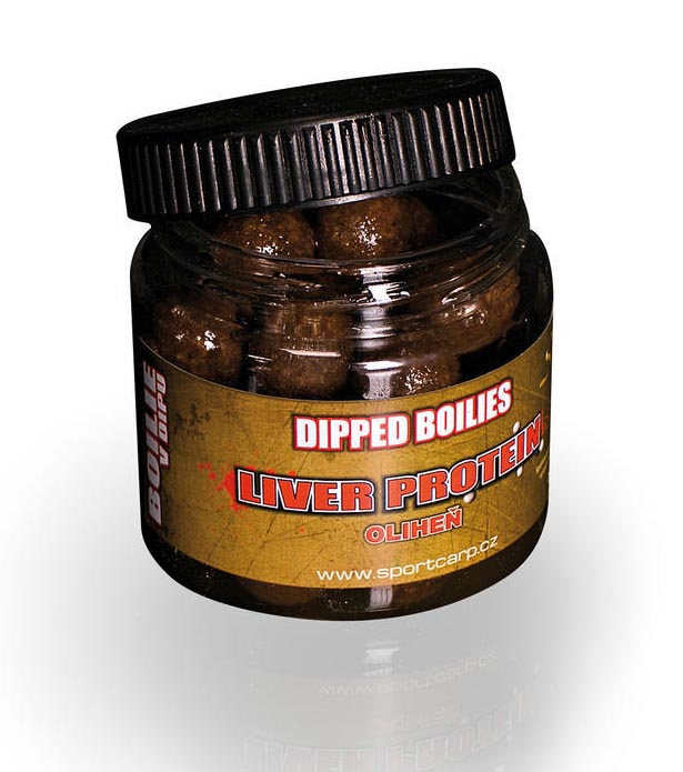 Sportcarp Dipped Boilies Liver Protein Squid 18mm