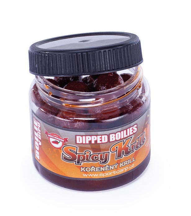 Sportcarp Dipped Boilies Spicy Krill 18mm