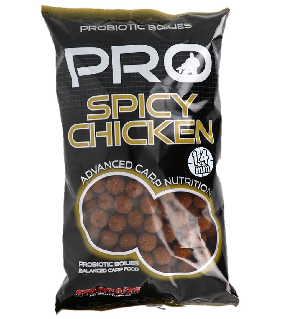 STARBAITS boilies Probiotic Spicy Chicken (Kořeněné Kuře) 14mm/1kg