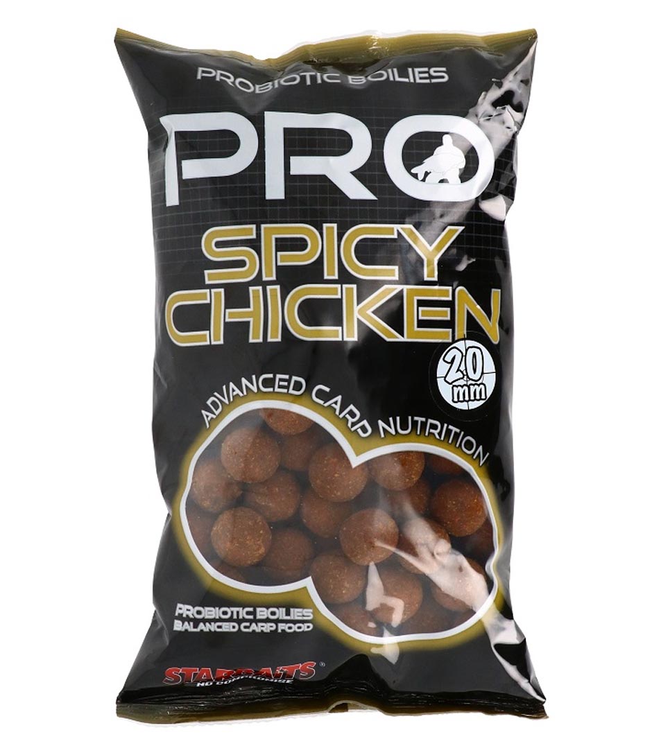 STARBAITS boilies Probiotic Spicy Chicken (Kořeněné Kuře) 20mm/1kg