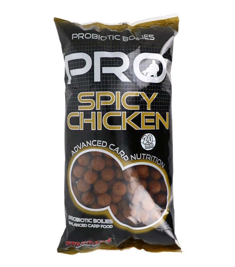 STARBAITS boilies Probiotic Spicy Chicken (Kořeněné Kuře) 20mm/2,5kg