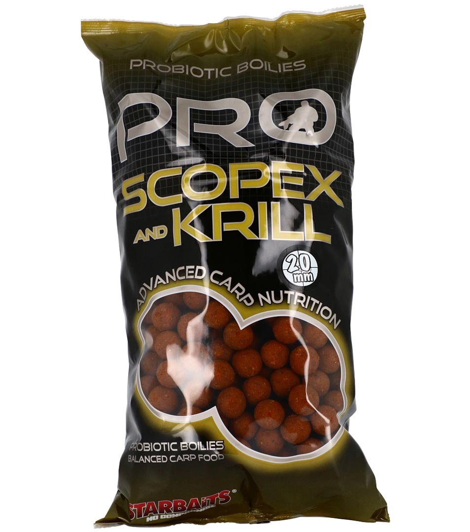 STARBAITS boilies Probiotic Scopex & Krill (Scopex - Korýš) 20mm/2,5kg