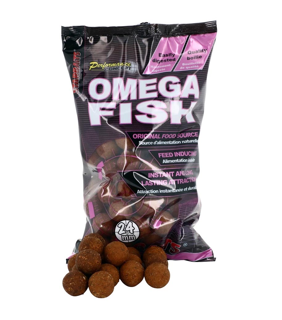 STARBAITS boilies Concept Omega Fish (ryba) 24mm/1kg