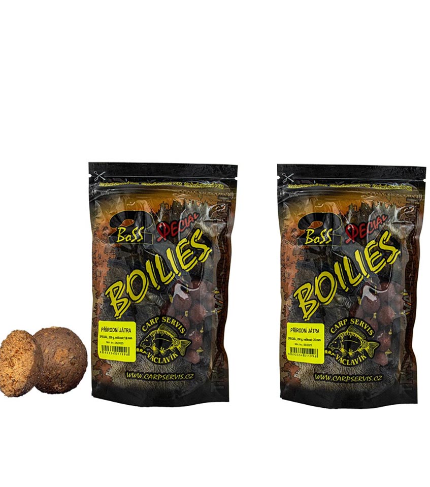 Václavík boilies Boss2 Přírodní játra