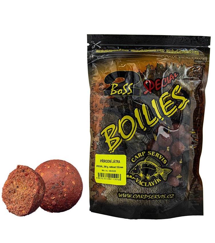 Václavík boilies Boss2 16mm/Přírodní játra/200g