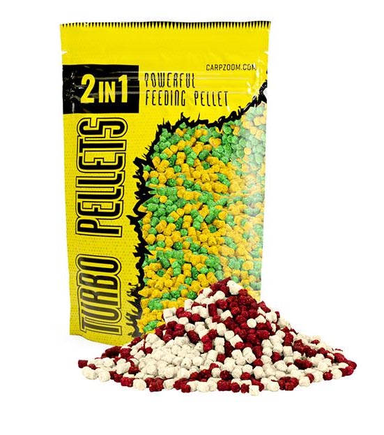 Carp Zoom Turbo Pellets 2v1 3mm/Koření-Česnek500g
