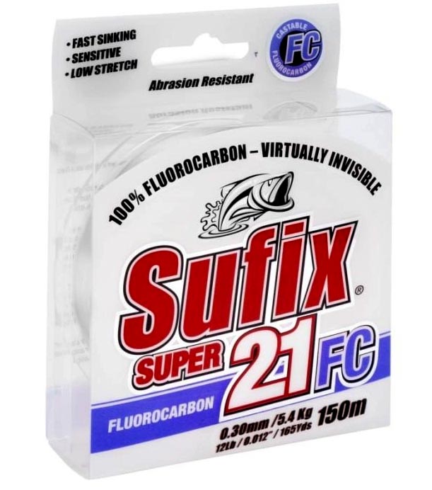 Sufix Fluorocarbon Super 21 čirý 0,60 mm 26,1 kg 10 m