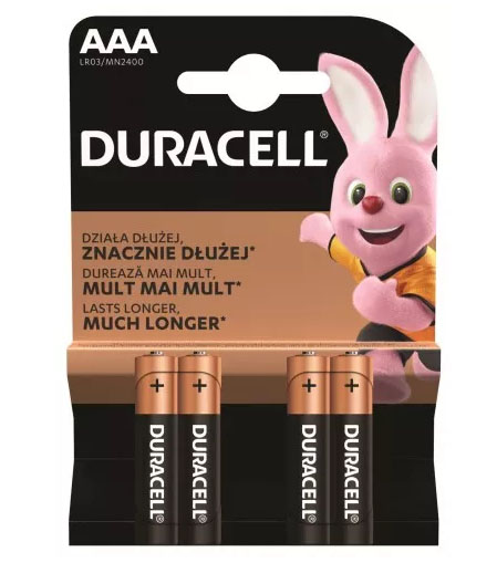 Duracell alkalická baterie Basic AAA 1,5V LR03 Prodej po ks