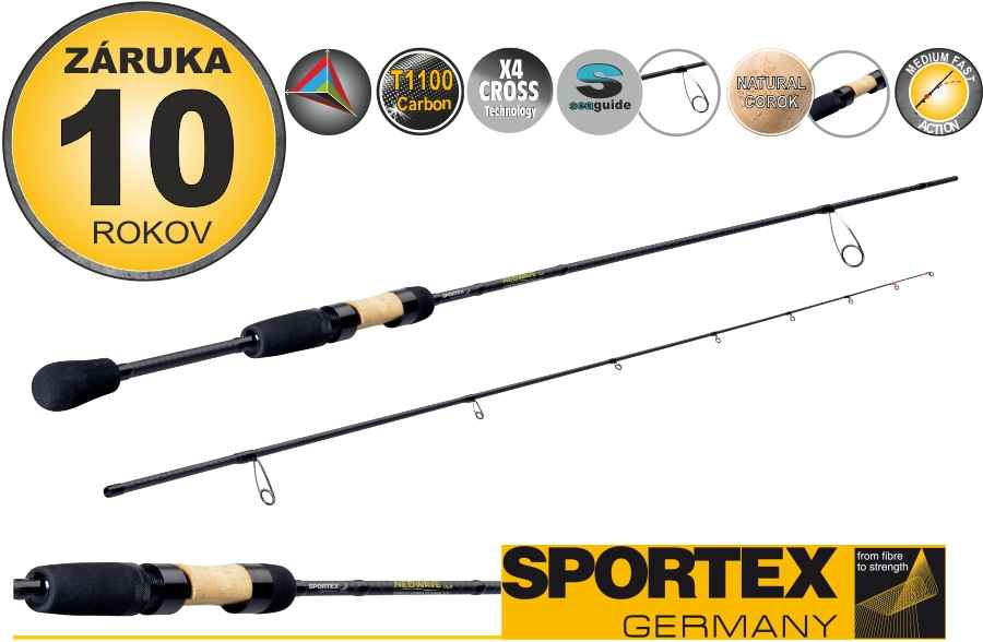 SPORTEX Přívlačové pruty Neowave ultra light 2-díl