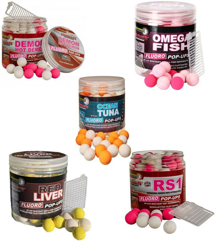 STARBAITS Fluo Pop UP Concept plovoucí boilies 14mm