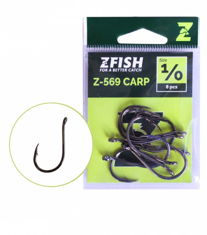 Zfish háčky Carp Hooks Z-569 velikost č.4