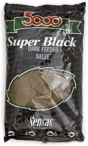 Sensas směs 3000 Dark Salty Feeder (feeder-černý-slaný) 1kg
