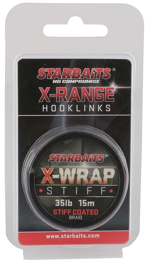 STARBAITS návazcová šňůra X WRAP STIFF COATED 35lb/15m