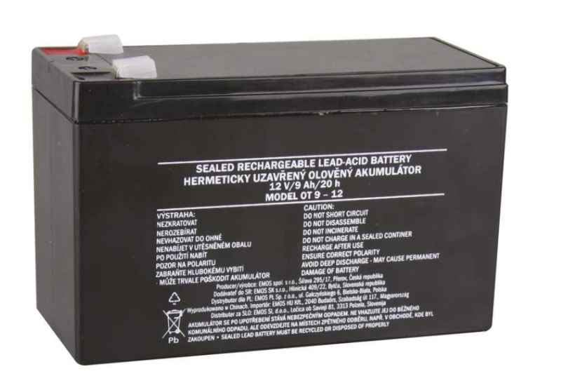 Emos nabíjecí akumulátor 12V / 9Ah faston 6,3mm