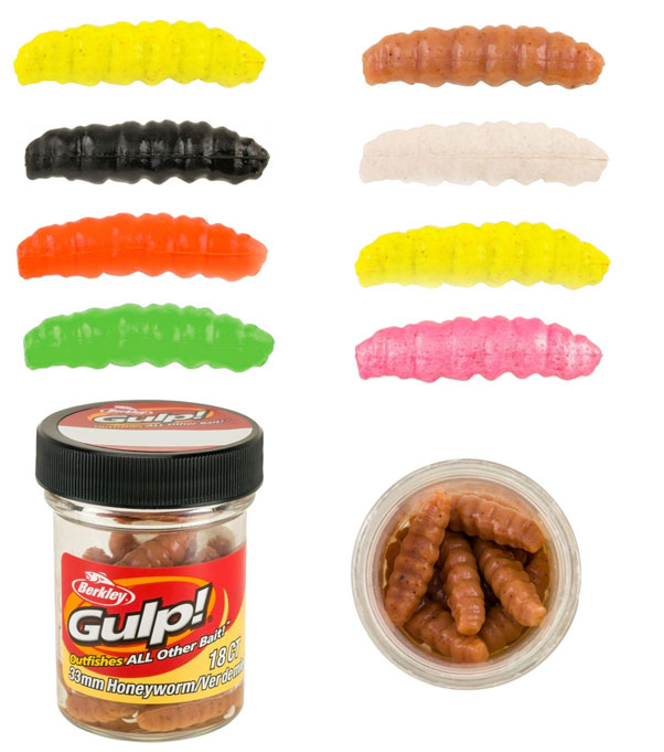 Berkley vosí larva Gulp Honey Worm 330mm 18 ks