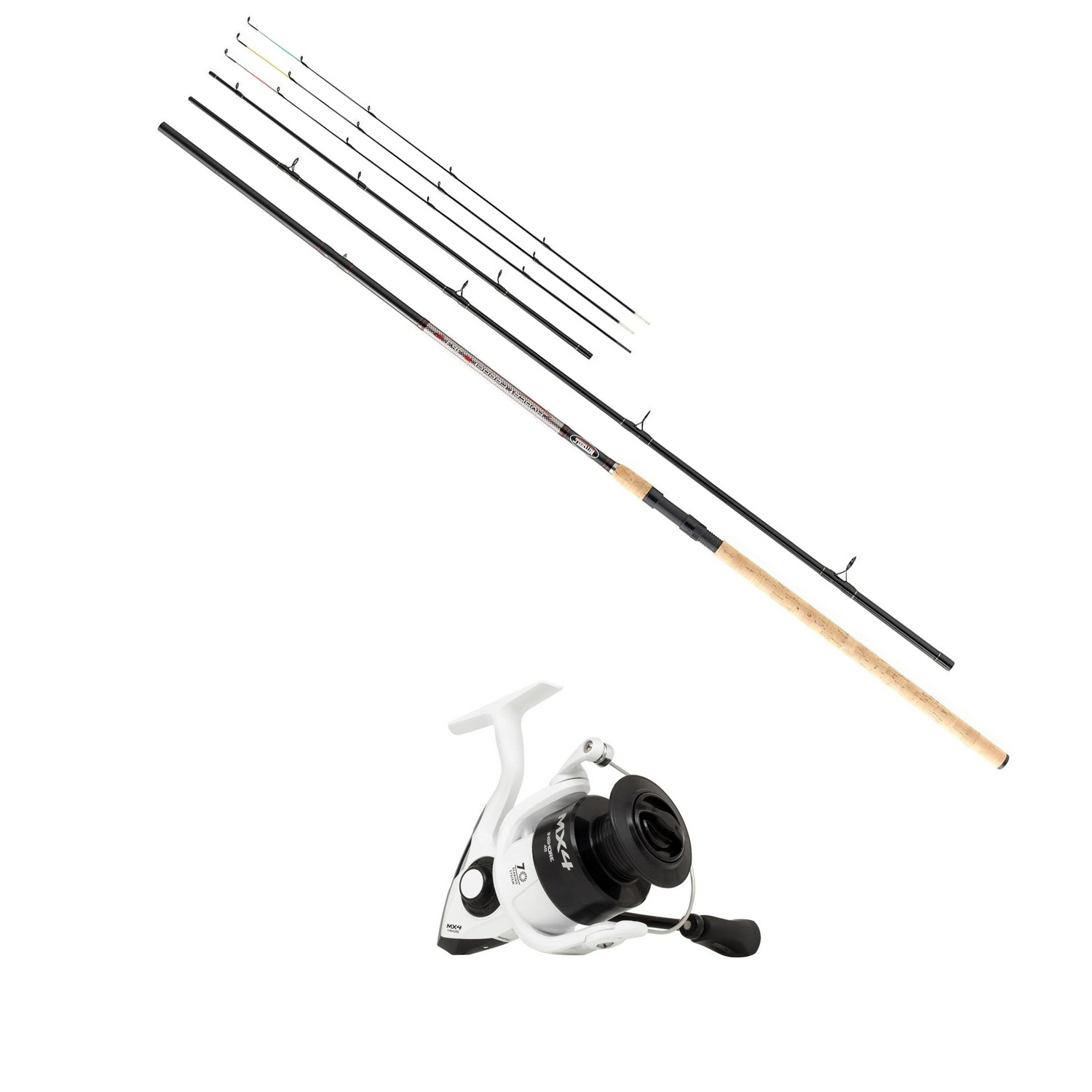 Mitchell SET Mitchellnaviják MX4 Ins Spinning Reel 4000 a Mitchell prut Avocet Feeder R 330/90g 3+3-díl