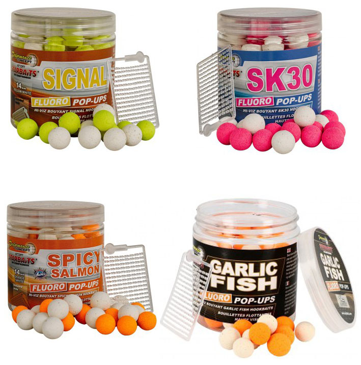 STARBAITS Fluo Pop UP Concept plovoucí boilies 14mm 80g