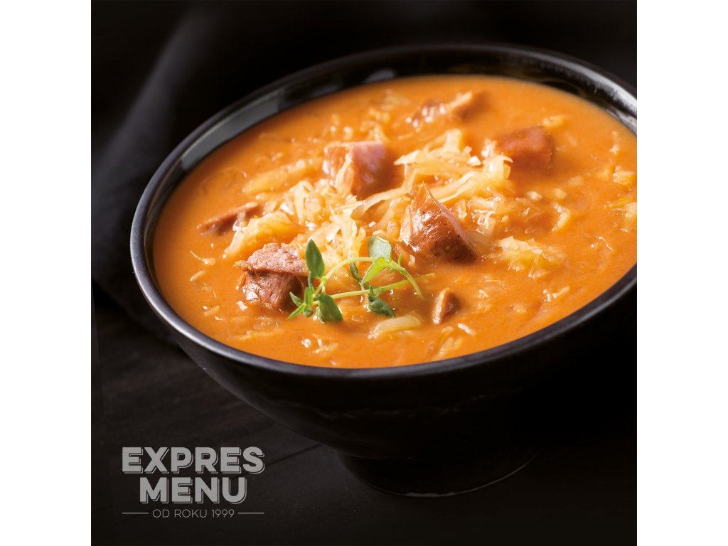 EXPRES MENU Zelná polévka s klobásou