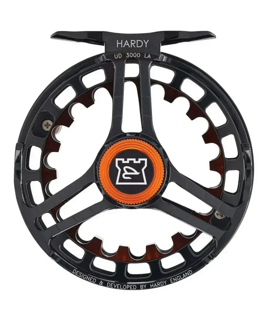 Hardy muškařský naviják Ultradisc UDLA ČERNÁ/ORANŽOVÁ