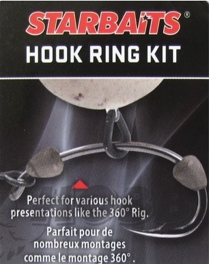 Starbaits Hook Ring Kit písková (10 ks kroužek+20 ks zarážka)