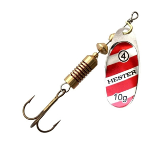 HESTER FISHING rotační třpytka Ospray Red Stripe