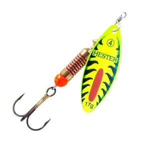 HESTER FISHING rotační třpytka  Willow Neon Green 